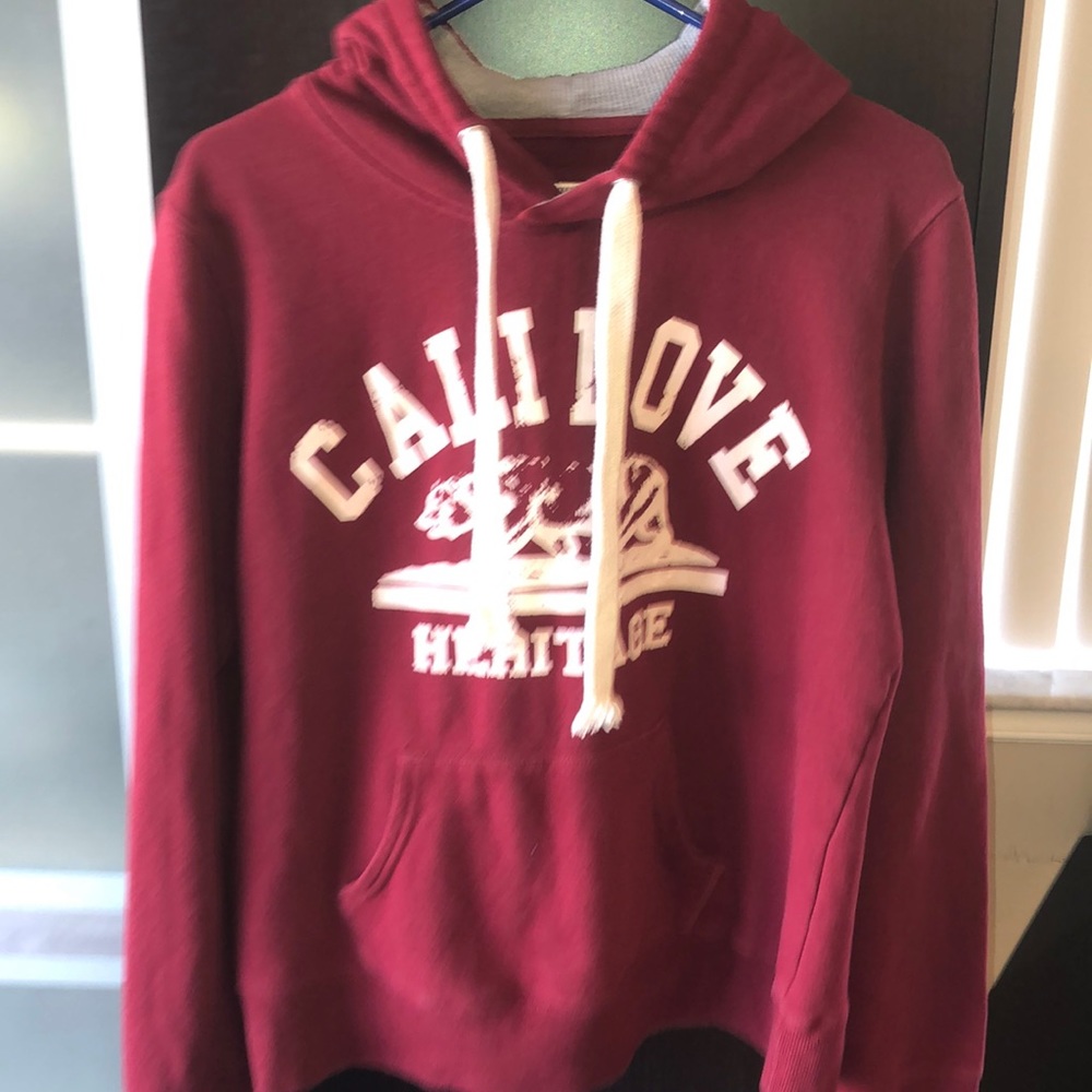 Burgundy hoodie
